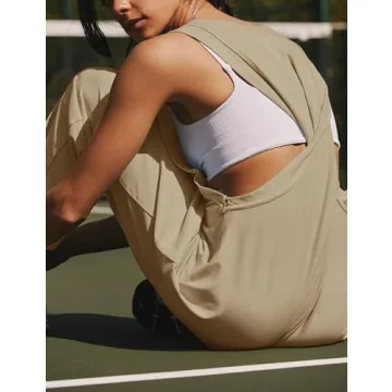 Stylish TBETNE Womens Summer Twisted Back Jumpsuit