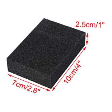 uxcell 10pcs Scouring Pad Non-Scratch Scouring Sponge Scrub Pads 4" x 2.8" For Scouring Kitchen, Dis...