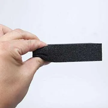 uxcell 10pcs Scouring Pad Non-Scratch Scouring Sponge Scrub Pads 4" x 2.8" For Scouring Kitchen, Dishwashing, Black