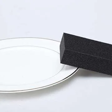 uxcell 10pcs Scouring Pad Non-Scratch Scouring Sponge Scrub Pads 4" x 2.8" For Scouring Kitchen, Dishwashing, Black