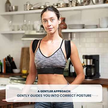 Posture Corrector - Fully Adjustable Breathable Clavicle Chest Back Support Brace for Improves Postu...