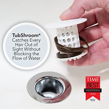TubShroom Drain Protector Hair Catcher for Clog-Free Showers