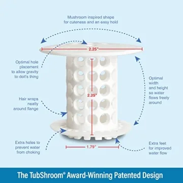 TubShroom Drain Protector Hair Catcher for Clog-Free Showers