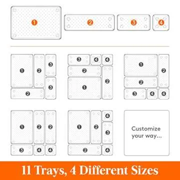 Lifewit 11 PCS Drawer Organizer Set for Perfect Storage