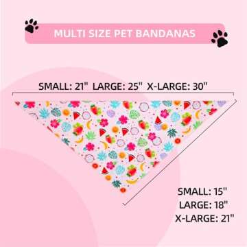 Gofshy Dog Cooling Bandana Summer Large 1PCS, Lightweight Quick Drying Poly-Blend, Triangle Scarfs B...