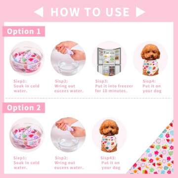 Gofshy Dog Cooling Bandana Summer Large 1PCS, Lightweight Quick Drying Poly-Blend, Triangle Scarfs Bibs with Cute Fruit Pattern, Adjustable Breed Handkerchief for Medium Large Dogs Puppies Pets Gift