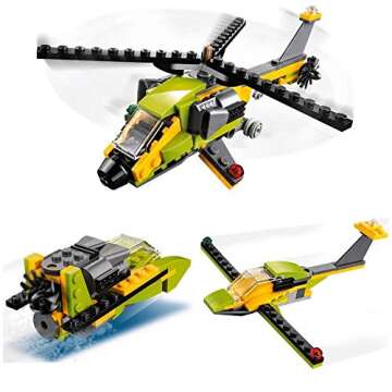 LEGO Creator 3in1 Helicopter Adventure 31092 Building Kit (114 Pieces)