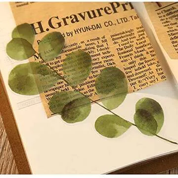 MAXLEAF 120PCS Waterproof Vintage Nature Flower Stickers for Journals and Scrapbooks