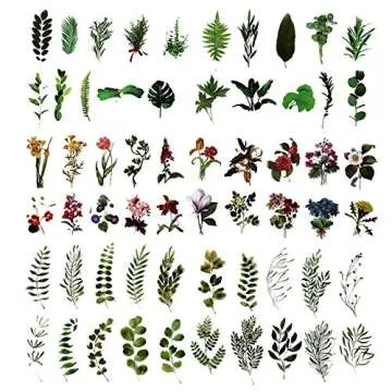 MAXLEAF Vintage Flower Stickers for Scrapbooking & Journals