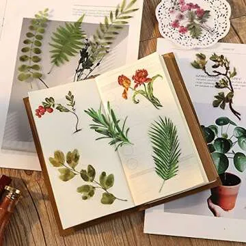 MAXLEAF Vintage Flower Stickers for Scrapbooking & Journals