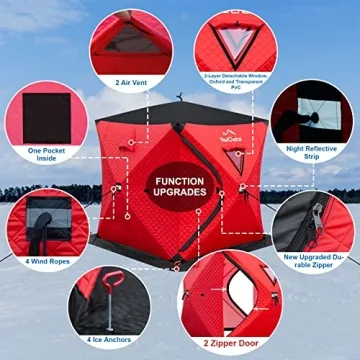 Pop Up 3-4 Person Insulated Ice Fishing Shelter
