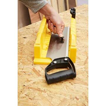 Stanley 1-20-600 Saw Storage Miter Box with Saw, Black