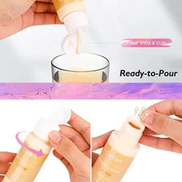 Caliart Pastel Acrylic Paint Set with 12 Brushes