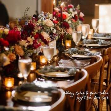 Elegant 12 Pcs Clear Glass Tea Light Candle Holders