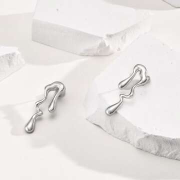 Stylish Gold Stud Earrings for Women | Hypoallergenic Jewelry