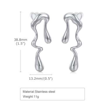 Stylish Gold Stud Earrings for Women | Hypoallergenic Jewelry