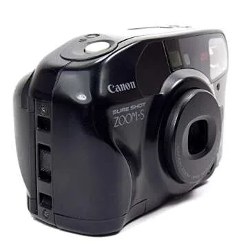 Canon Sure Shot Zoom-S 35mm Point and Shoot Film Camera SAF Canon with Zoom Lens 38-60mm. Built-in Flash and film rewinder as well as counter. (Renewed)
