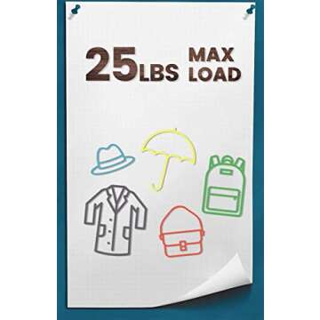 COCOYA 2Pack Natural Walnut Wall Hooks - Stylish Storage Solution