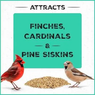 Pennington Pride Wild Finch Blend, Wild Bird Seed for Outside Feeders, Special Mix for a Variety of Musical & Colorful Birds, Great to Feed Year-Round, 10-lb. Bag