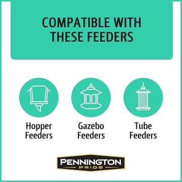 Pennington Pride Wild Finch Blend, Wild Bird Seed for Outside Feeders, Special Mix for a Variety of Musical & Colorful Birds, Great to Feed Year-Round, 10-lb. Bag