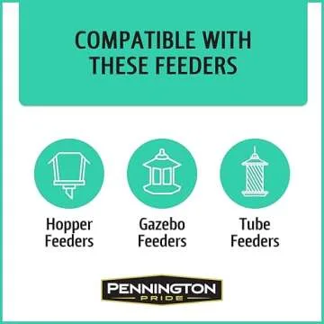 Pennington Pride Wild Finch Blend, Wild Bird Seed for Outside Feeders, Special Mix for a Variety of Musical & Colorful Birds, Great to Feed Year-Round, 10-lb. Bag