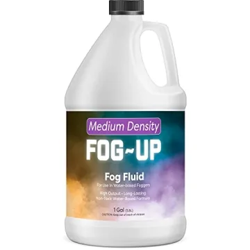 FogUp Medium Density Fog Juice - Non-Toxic Water-Based Fluid, 1 Gallon