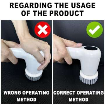 GEERLEPOL Electric Spin Scrubber with Dual Speed