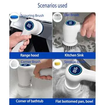 GEERLEPOL Electric Spin Scrubber with Dual Speed