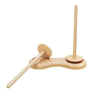 Wooden Yarn Holder Dispenser with Crochet Accessories