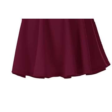 Versatile Stretchy Flared Mini Skater Skirt for Women