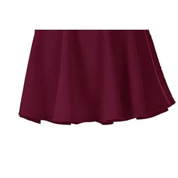 Versatile Stretchy Flared Mini Skater Skirt for Women