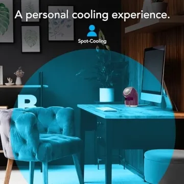 Vornado Flippi V6 Compact Air Circulator Fan on Desk