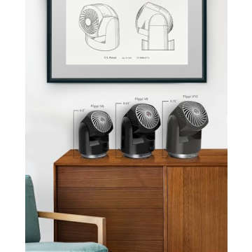 Vornado Flippi V6 Compact Air Circulator Fan on Desk