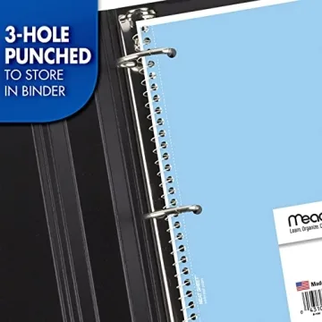 Mead Spiral Notebook 4 Pack - Pastel College Ruled Notebooks