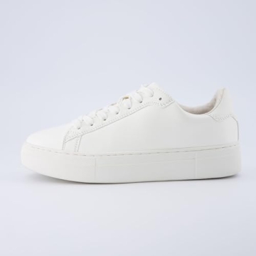 CUSHIONAIRE ROC Women’s Vegan White Sneakers for Comfort