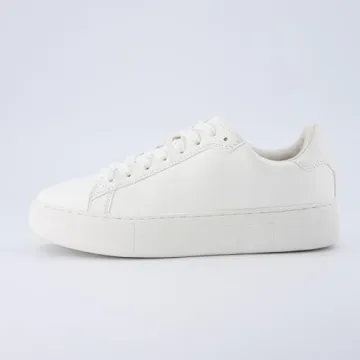 CUSHIONAIRE ROC Women’s Vegan White Sneakers for Comfort