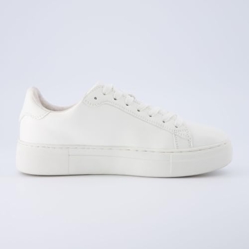 CUSHIONAIRE ROC Women’s Vegan White Sneakers for Comfort