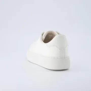 CUSHIONAIRE ROC Women’s Vegan White Sneakers for Comfort
