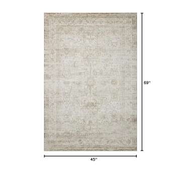Loloi Amber Lewis x Honora Ivory/Natural 3'-9" x 5'-9" Accent Rug