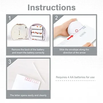 Asmix Electric Letter Opener - Safe Envelope Opening Tool