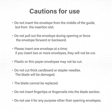 Asmix Electric Letter Opener - Safe Envelope Opening Tool