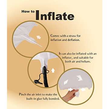 SUWEN 40 Inch White Large 1 Balloon Number Big Foil Helium Number Balloons 0-9 Giant Jumbo Happy 1st Birthday Party Decorations for Boy or Girl Huge Mylar Anniversary Party Supplies