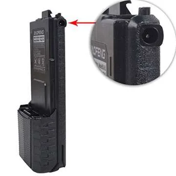 BaoFeng BL-5 Extended 3800mAh 7.4V Li ion Battery for Baofeng UV-5R 5RE F8+ F9 (Black)