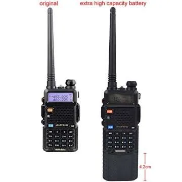 BaoFeng BL-5 Extended 3800mAh 7.4V Li ion Battery for Baofeng UV-5R 5RE F8+ F9 (Black)