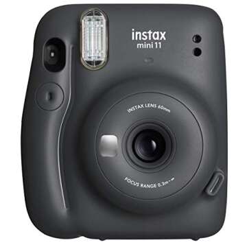Fujifilm Instax Mini 11 Camera in Charcoal Gray - Perfect for Gifts