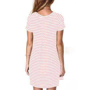 Alaster Women's Casual Summer T Shirt Dress
