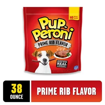 Delicious Pup-Peroni Dog Treats with Real Steak
