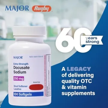 Major Docusate Sodium 250 mg Stool Softener for Constipation Relief