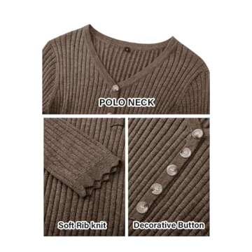 OUGES Women's 2025 Winter Wool Blend Maternity Sweater Midi Dress for Photoshoot Baby Shower Trendy Slim Fit Outfits Fall Bodycon V Neck Long Sleeve Ribbed Knit Pregnancy Must Have Clothes(Coffee,M)