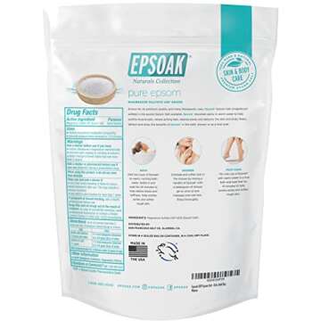 Epsoak Epsom Salt 10 lb. Bulk Bags for Relaxation and Care